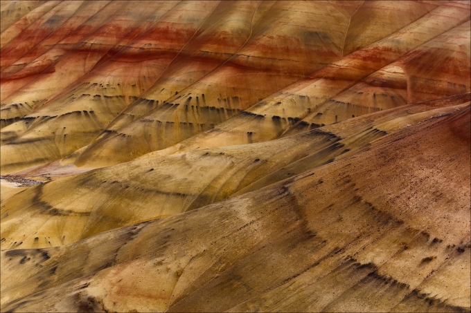 Painted Hills, John Day Fossil Beds National Monument, Oregon.Canon 5DMKIII, 70-200mmL Series II @ f/16, 1/3 shutter, ISO 100, Hoya circular polarizer.
