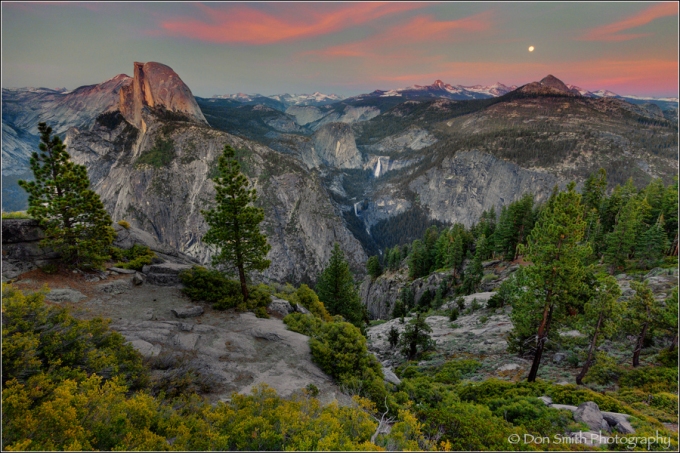 Moonrise Over Yosemite Country