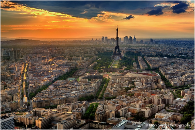 Paris and the Eifel Tower